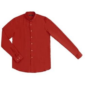 Gianni Lupo GL7677S-S23 hemd, rood, M heren, Rood