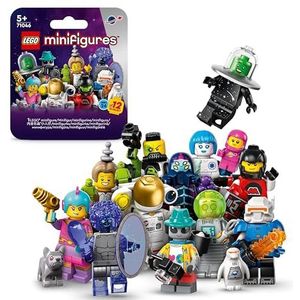 LEGO 71046 Minifigures Serie 26: Ruimte Speelgoed voor Kinderen, Bouwpakket met 1 Willekeurige Minifiguur van 12 Personages, waaronder Blacktron mutant, Cadeau voor Jongens en Meisjes 71046