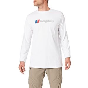 Berghaus Heren biologisch groot logo lange mouw T-shirt met lange mouwen