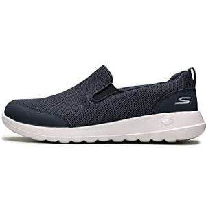 Skechers Go Walk Max Clinched Sneakers voor heren, Navy Textiel White Trim, 44.5 EU