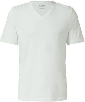 T-shirt met V-hals, 0100, S