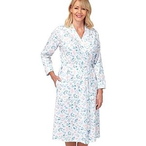 Marlon Dames Lynda katoenen jersey gewaad, blauw, 16-18, Blauw, 42-44