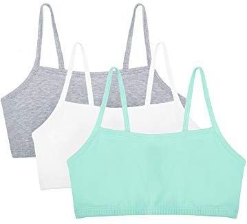 Fruit of the Loom Sportbeha voor dames (verpakking van 3), Mint Chip/Wit/Grijs Heather, 100