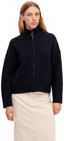 Selected Sia Trui Met Volledige Rits Blauw Vrouw