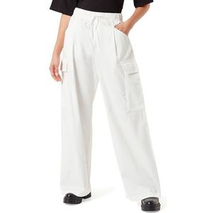 Replay Relaxed fit cargobroek voor dames, 001, wit, 24W