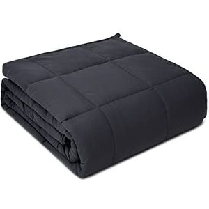 PRETTY NIGHT Gewogen deken 12 lbs Queen Size Donkergrijs 60""x80"" Gewogen Dekens voor Volwassenen Zware Deken zijn Comfortabel en Gezellig