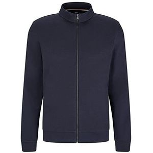 BOSS Men's Skiles Zip Up Sweatshirt, Medium Dark Blue