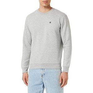 Champion Legacy Basics-Powerblend Fleece Crewneck Sweatshirt voor heren, lichtgrijs gemêleerd., L