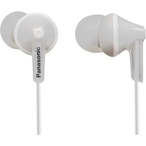 Panasonic RP-HJE125E-W n-oor hoofdtelefoon (drie paar paspoortstukken, 10-24.000 Hz, 1,1 m kabel) wit