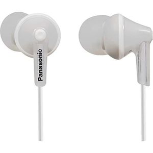 Panasonic RP-HJE125 in-oordopjes (drie paar passtukken, 10-24.000 Hz, 1,1 m kabel) Single 1,1 m Kabellänge wit