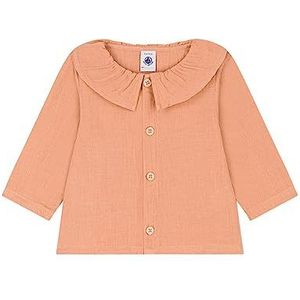 Petit Bateau Baby-meisjes blouse met lange mouwen, Roze Sienna, 3 Jaren