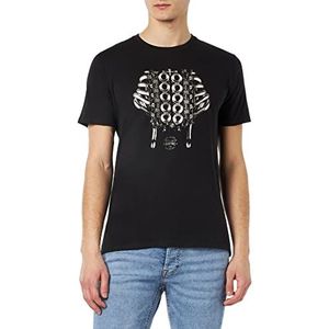Teddy Smith T- Cars MC T-shirt, Karbon/Contrast 1, L Heren