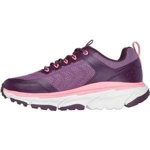 Skechers Women's D'LUX Journey Marigold, Rasberry Synthetisch/Textiel/Trim, 3 UK, Rasberry Synthetische Textiel Trim, 36 EU