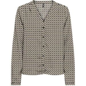 ONLY Onlnova Life Elite L/S Malou Top Top, Chipmunk/AOP: 588 Breaker Geo, S Dames, Chipmunk/Aop: 588 Breaker Geo, S