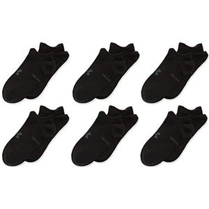 Under Armour Unisex Low Socks Kids' Ua Essential 6-Pack No Show Socks, Black, 1370543-001, XS