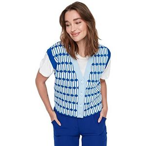 TRENDYOL Damessweater met patroon, lichtblauw, maat M, lichtblauw, M