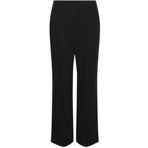 PIECES Pcvinsty Hw Linen Pant Noos linnen broek voor dames, zwart, S / 30L