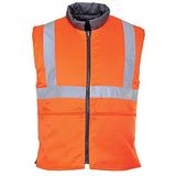 Portwest RT44 Hi-Vis Omkeerbare Bodywarmer RIS, Oranje, Grootte S