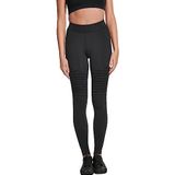 Urban Classics Tech Biker legging voor dames, verkrijgbaar in vele verschillende kleuren, maten XS tot 5XL, zwart (Black 00007), XS