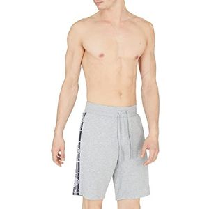 Emporio Armani Underwear Iconic Terry bermuda shorts voor heren, lichtgrijs melange, M, lichtgrijs gem, M