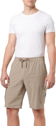 Tapered fit bermuda met cargozakken