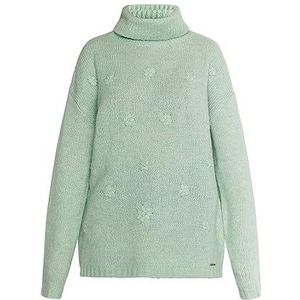 Jika Gebreide coltrui voor dames, mintgroen melange, M/L