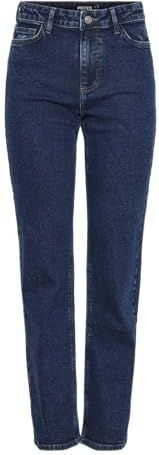 PIECES - Rechte Jeans - Donkerblauw - Dames