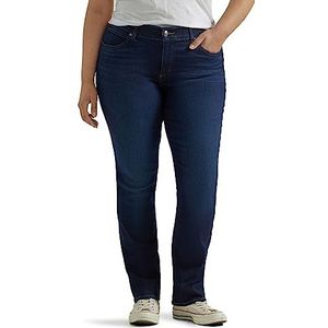 Lee Women's Size Ultra Lux Comfort with Flex Motion Straight Leg Jean, Main Thrill, 20 Plus