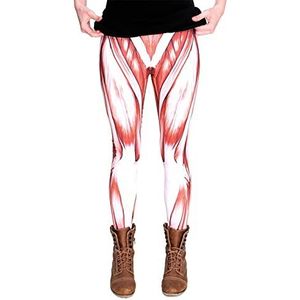 cosey - bedrukte kleurrijke legging (one size fits all) - ontwerp Halloween Spieren
