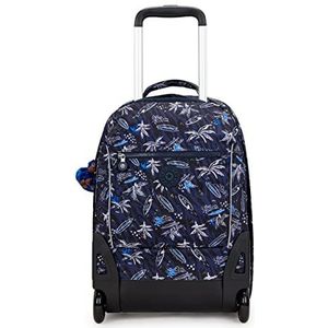 Kipling Sari, grote rugzak op wielen, 48cm, 27 l, Surf Sea PRT, Surf Sea Prt, Eén maat, SARI