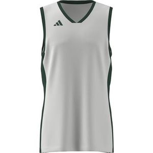adidas Hombre MENS PULSE SPEED BBALL JERSEY, white/team dark green, M