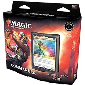Magic The Gathering C78591000 Magic: The Gathering Commander-Legenden Commander-Deck - Rust jezelf voor de strijd, speelklaar dek met 100 kaarten, rood-wit