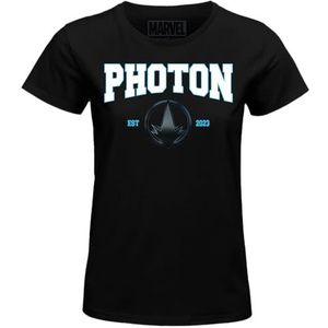 Marvel ""Photon EST 2023"" WOMAVLSTS001 T-shirt voor dames, zwart, maat S, Zwart, S