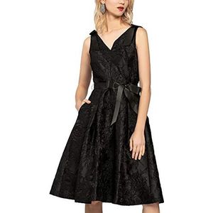 APART Fashion Jacquard jurk met strik voor dames.
