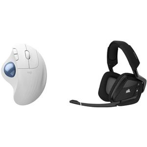 Logitech ERGO M575S Wireless & Corsair VOID RGB Elite Wireless (7.1