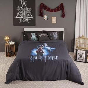 Belum Harry Potter dekbedovertrek van microsatijn voor bedden 150/160 cm, afmetingen: 240 x 220 cm, model: Harry Potter VS Voldemort