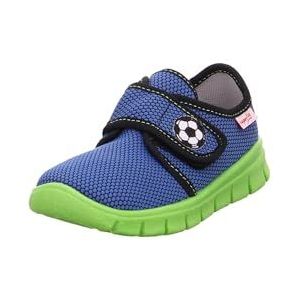 Superfit Bobby pantoffels voor jongens, blauw groen 8800, 25 EU