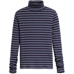 Levi's Ruched Turtleneck Blues, Easy Stripe Blackber, XS