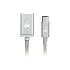 IOGEAR Opladen en synchroniseren USB-C naar USB Type-A Adapter, Zilver, G2LU3CAF10-SIL