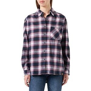 Camel Active Womenswear Damesblouse, Purple Check, XS