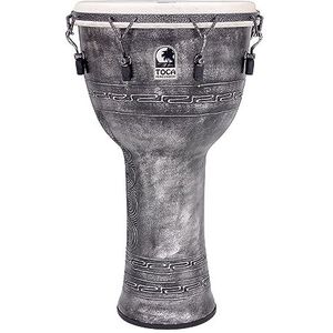 Toca Percussion Freestyle Djembe SFDMX-14AS, Synergy, 14"", Antique zilver - Djembe