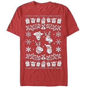 Disney Toy Story - Sweater Story Unisex Crew neck T-Shirt Red S