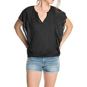 ESPRIT dames Loose Fit blouse met gatborduurwerk