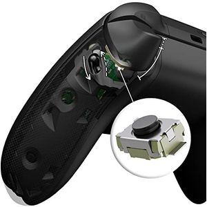 Draai de Flexor Handvat Grepen Trigger Stop Kit naar Clicky Versie -DIY Vervangende Clicky Kit voor Xbox Series X & S Controller eXtremeRate Flexor Trigger Stopper Side Rail Grips - Zonder Schelpen