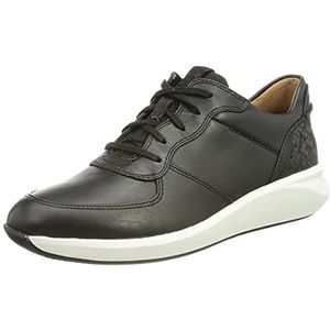 Clarks dames sneakers Un Rio Sprint, Black Combi Lea., 39 EU