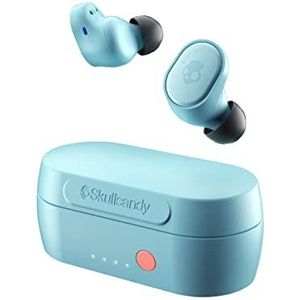 Skullcandy Sesh Evo: True Wireless-oordopjes met Bluetooth, een zweet, water- en stofbestendig ontwerp (IP55) en een accuduur van 24 uur – Lichtblauw
