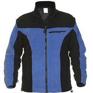Hydrowear 04026013F Kolding Polar Fleece Jacket, 100% Polyester, 4X-Large Size, Royal Blauw/Zwart