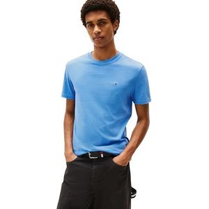 TOMMY JEANS - S/S T-shirt - Blauw - Katoen - Casual Design