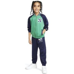 Nike - Gecombineerd pak - broek met capuchon - tasjes - broek met elastische taille logo groen groen/blauw U90 5-6 jaar
