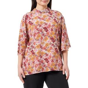 usha Damesblouse met korte mouwen 10123349, wolwit meerkleurig, XXL, wolwit, meerkleurig, XXL